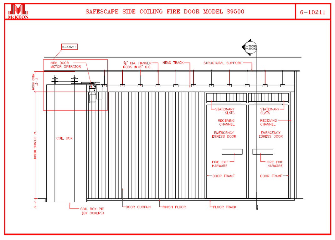 Safescape® S9000 Series | Side Coiling with Egress – McKeonDoorDC